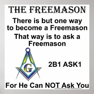 Póster Ask A Mason