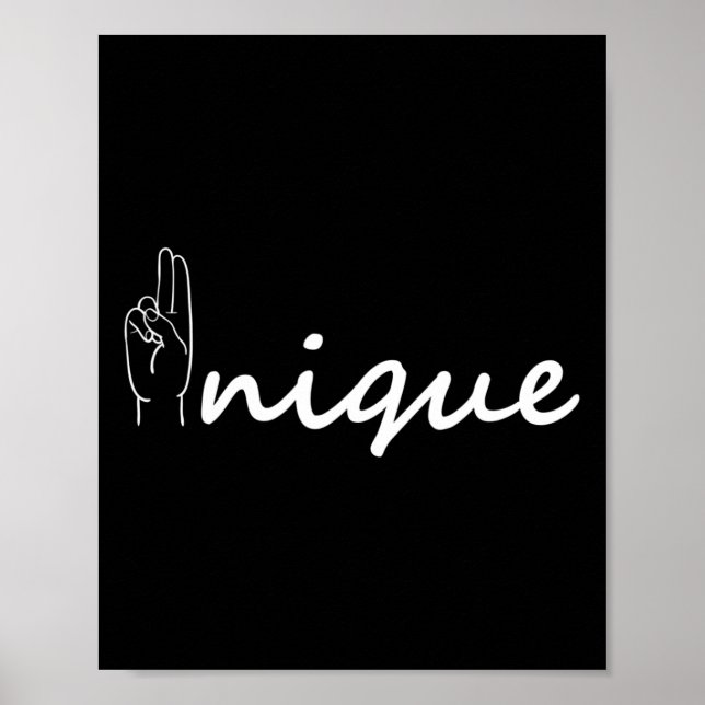 Poster Asl Alphabet American Sing Language Asl Professor  (Frente)