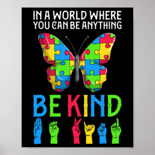 Poster ASL Be Kind s1 ASL American Sign Language