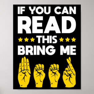 Poster Asl Deficientes Auditivos Cultura E Língua De Sina