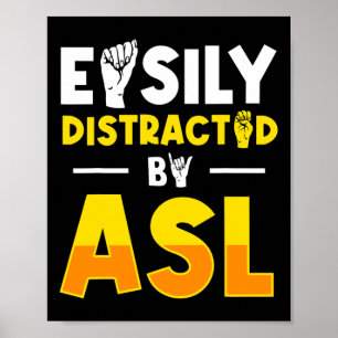 Poster Asl Deficientes Auditivos E Linguagem De Sinais 3
