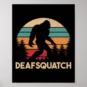 Poster ASL Deficientes Auditivos Perda Linguagem de Sinai