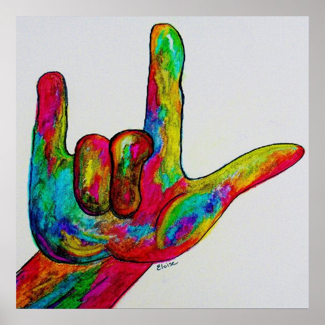 POSTER ASL EU TE AMO (Frente)