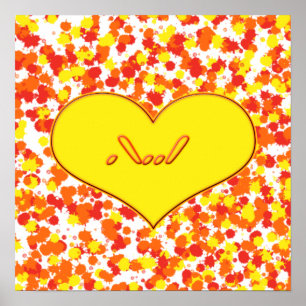 Póster ASL-I Amo-te com o coração de Shirley Taylor