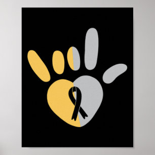 Poster Asl Love Sign American Sign Language Deaf Awarenes