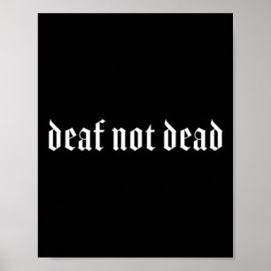 Poster Asl surdo ganha mão surdo ouvindo perda de consciê