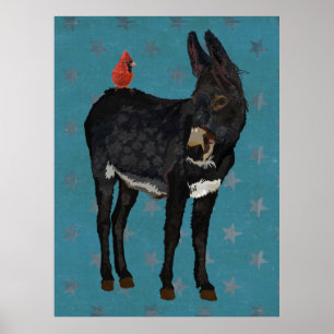 Póster ASNO do ÍNDIGO & arte CARDINAL