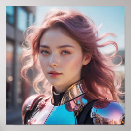 Poster Aspecto de intenção e plano de fundo desfocado