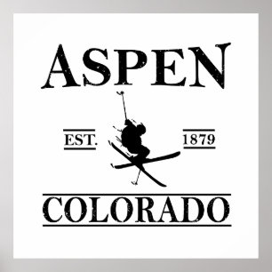 Poster Aspen Colorado ski