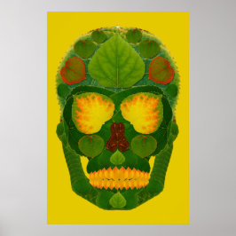 Poster Aspen Leaf Skull 9