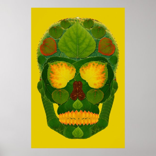 Poster Aspen Leaf Skull 9 (Frente)
