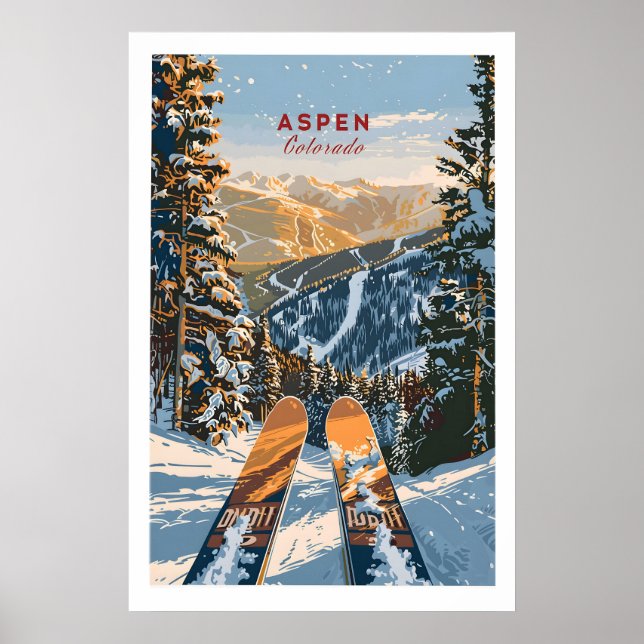 Poster Aspen Print Colorado 1 (Frente)