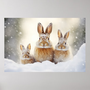 Poster Aspiração da família animal Coelho