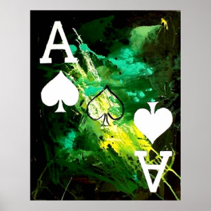 PÓSTER ÁSS DA GALÁXIA DE PÁ ABSTRATOS