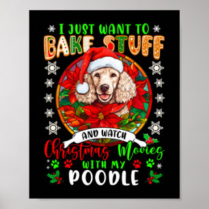 Poster assar e assista filmes de Natal com meu poodle lo