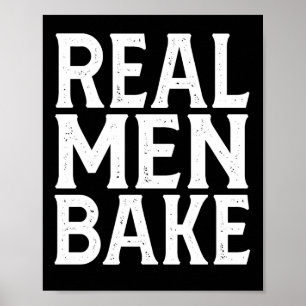 Poster Assar Real Men - Funny Baking