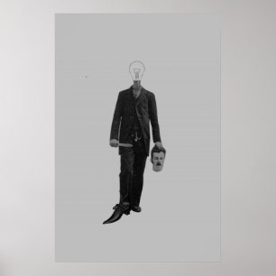 Póster Assassinato Cyborg Robô Robô com Ficção Cient