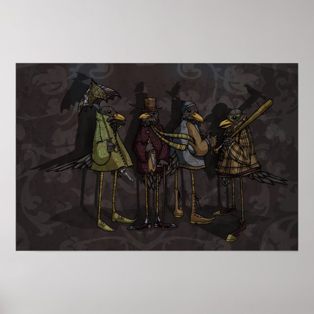 Poster Assassinato de corvos (Frente)