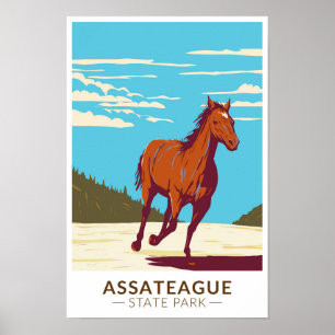 Poster Assateague State Park Maryland