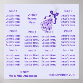 Poster Assento De Casamento De Lavanda Escamudo