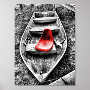 Poster assento vermelho