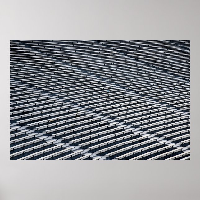 Poster Assentos vazios de estádio de futebol americano un (Frente)