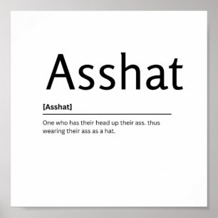 Poster Asshar Definição de Dicionário Engraçado Cotação d