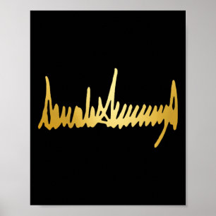 Poster Assinatura Cor Dourada 48º Presidente 4 de Julho 1