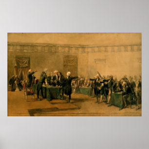 Póster Assinatura da declaração de independência