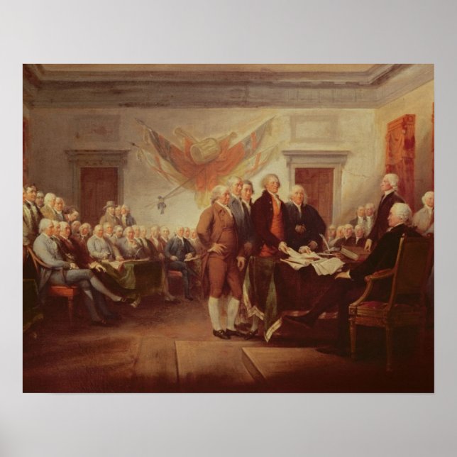 Poster Assinatura da Declaração de Independência, 4.º (Frente)