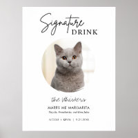 Assinatura de Casamento de Gato Imprimível Bebe Si