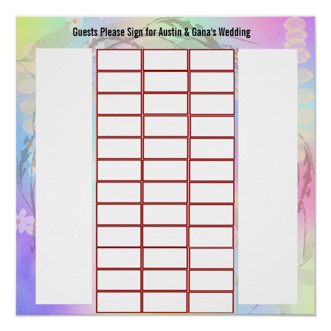 Póster Assinatura de Convidado do Design alternativo para (Frente)