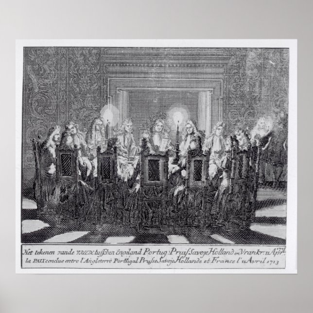 Poster Assinatura do Tratado de Utrecht (Frente)