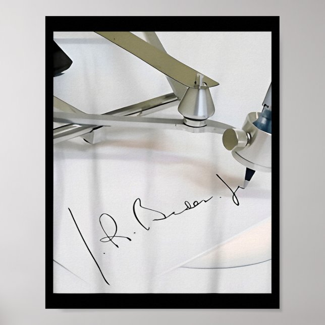 Poster Assinatura engraçada do Autopen de Biden (Frente)