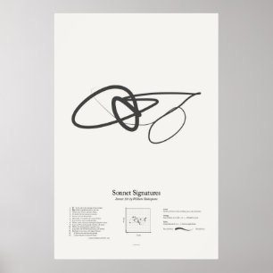 Poster Assinaturas do soneto: Soneto 116