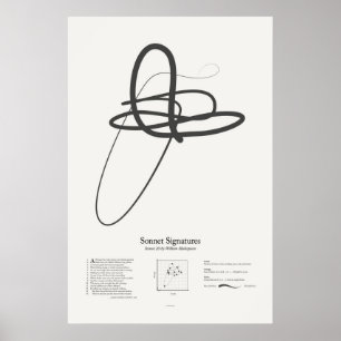 Póster Assinaturas do Sonnet: Sonnet 20