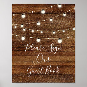Póster Assine nosso Livro de Convidados 8x10