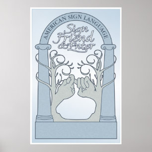 Póster Assine o amigo & entre-o (o ASL)