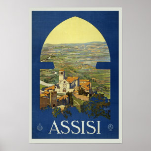 Poster Assisi Perugia Itália