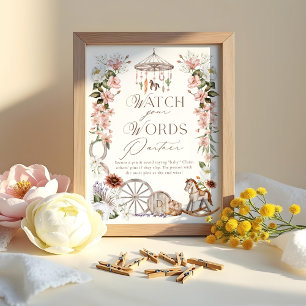 Poster Assista ao seu Chá de fraldas Ocidental selvagem p