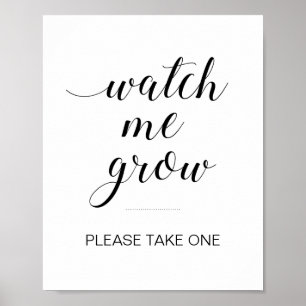 Poster Assista-me Cultivar Sinal de Favoritos Botânicos d