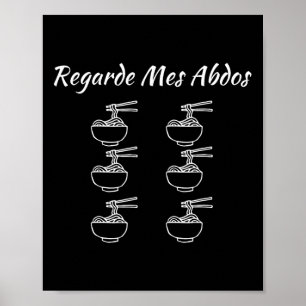 Poster Assista Meu Humor Bodybuilding Engraçado Noodles N