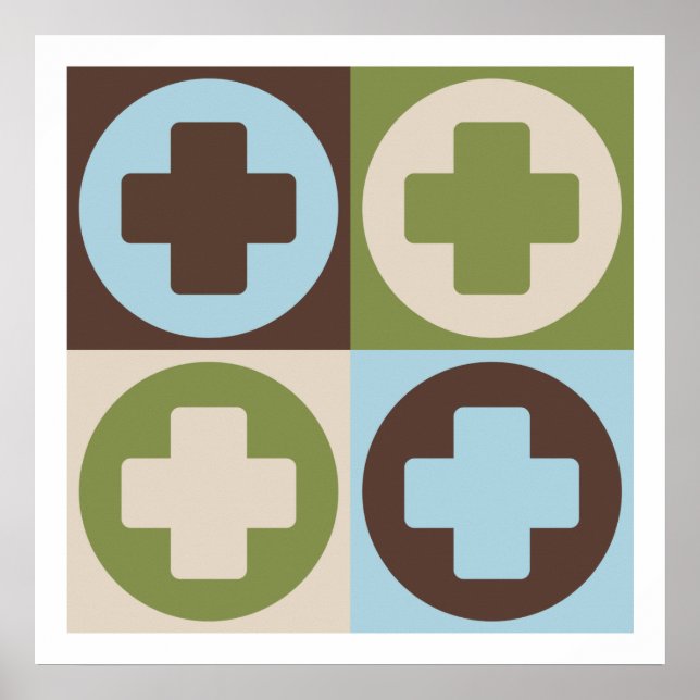 Poster Assistência Médica pop Art (Frente)