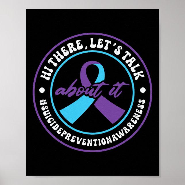 Poster Assistência Mental 988 Semana de Prevenção de Suic (Frente)