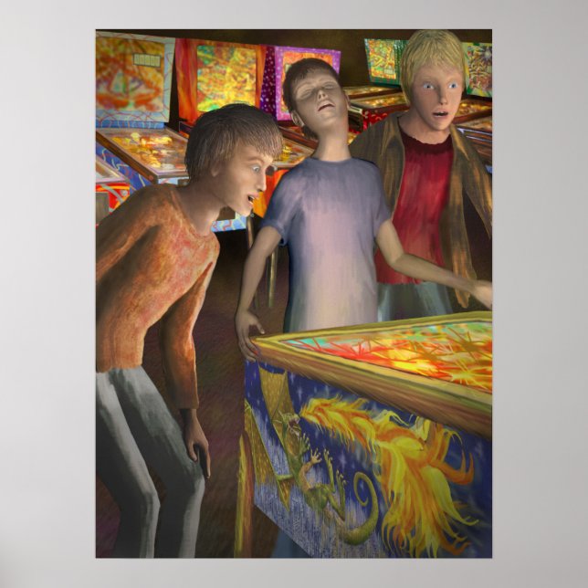 Póster Assistente de Pinball (Frente)