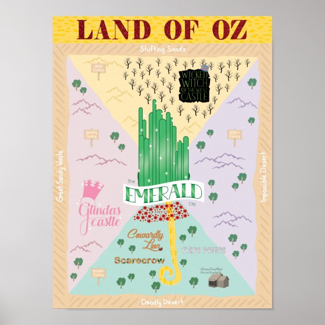Poster Assistente do Mapa Oz (Frente)