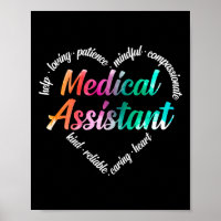 Assistente Médico de Cor da Nuvem do Coração