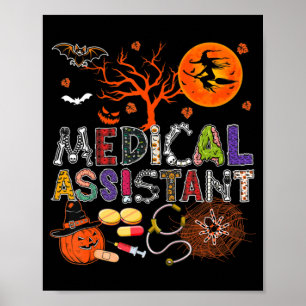 Poster Assistente Médico Zombie Zombie Costume Scary P