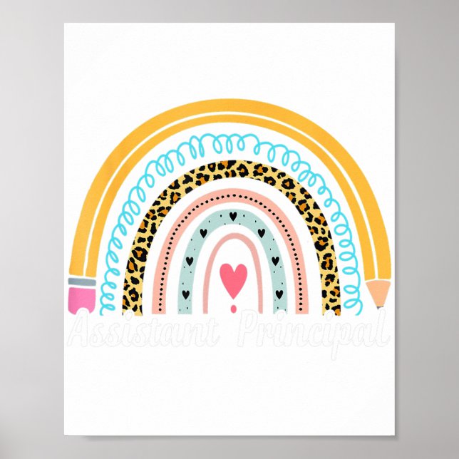 Poster Assistente Principal Leopard Rainbow Apreciação W (Frente)