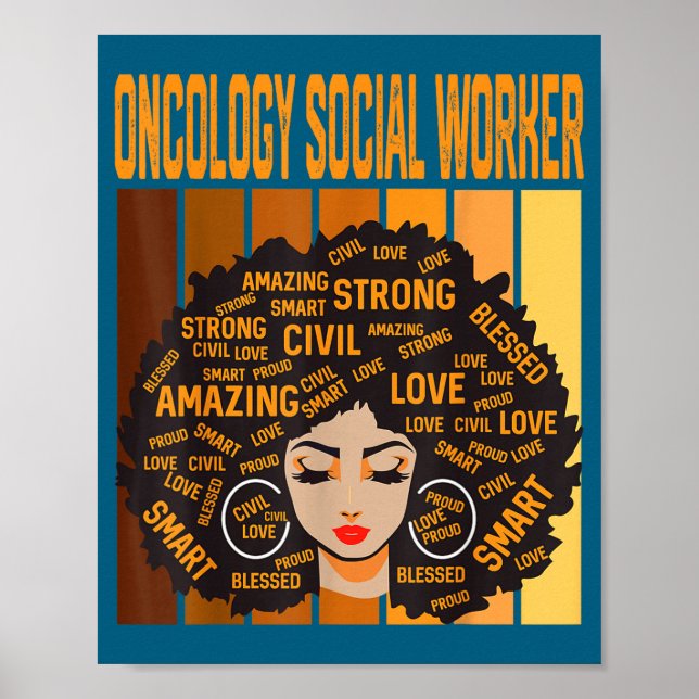 Poster Assistente Social de Oncologia Werful Mês da Histó (Frente)